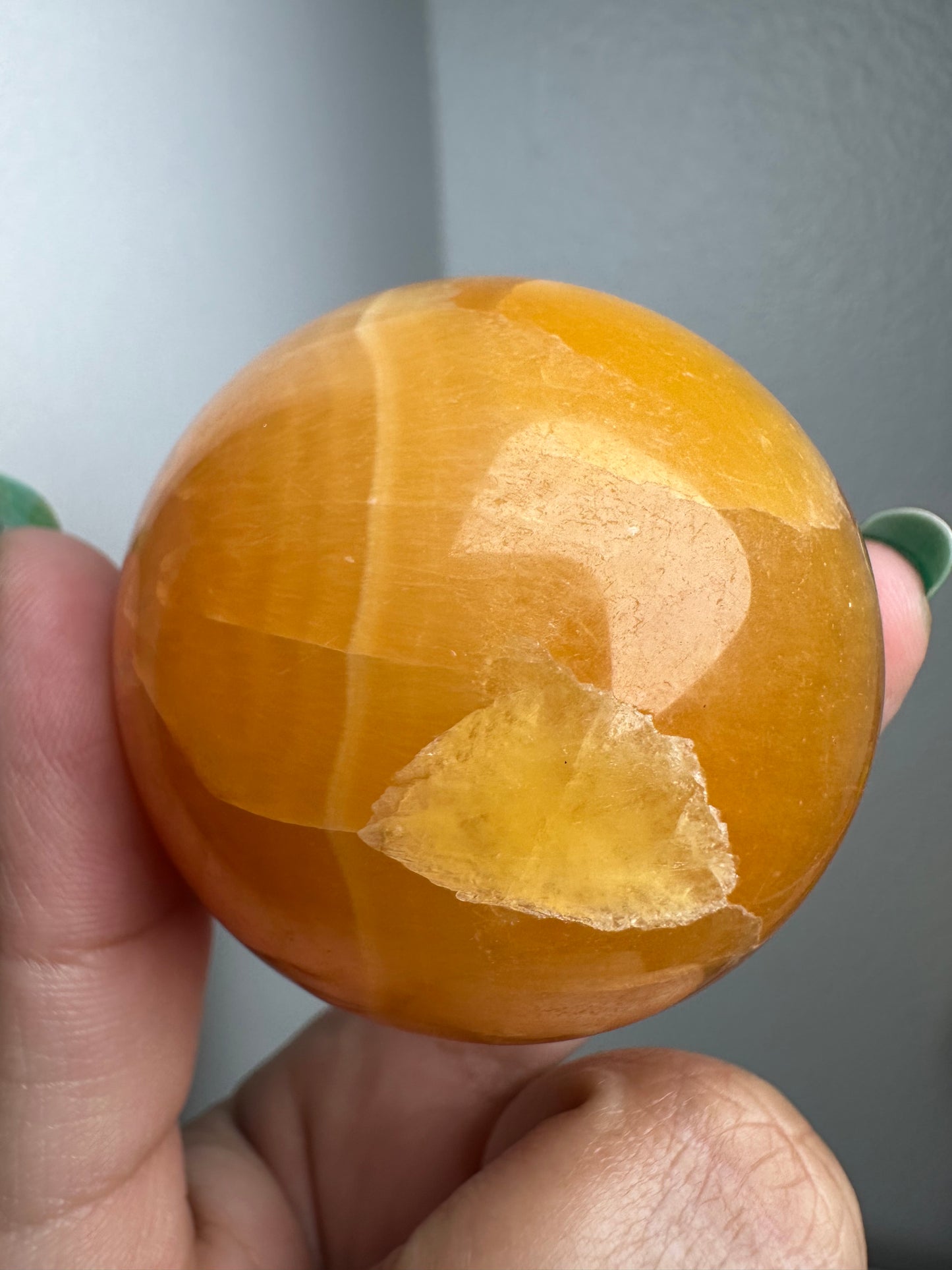 Orange Calcite Sphere