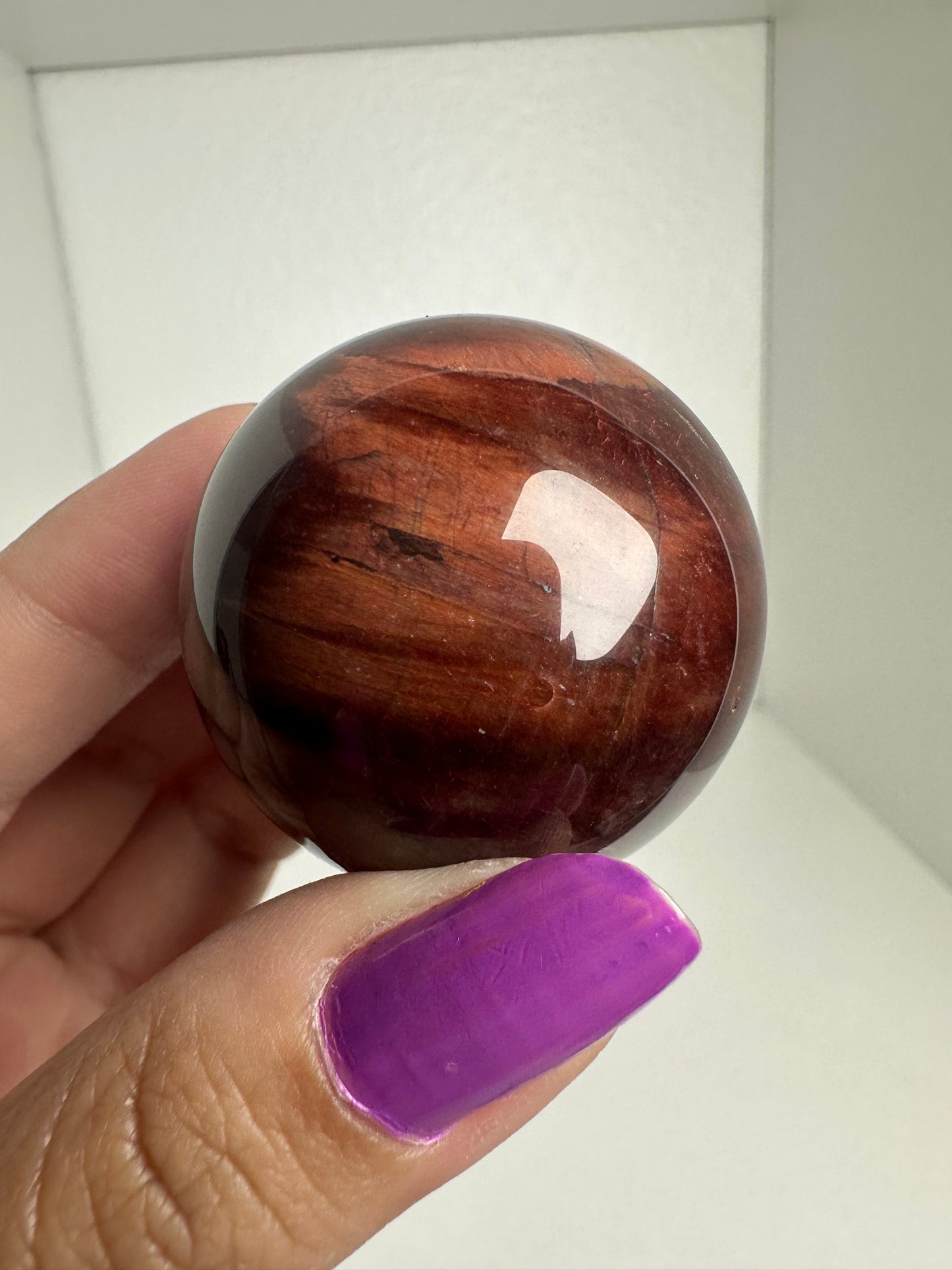 Red Tigers Eye Sphere