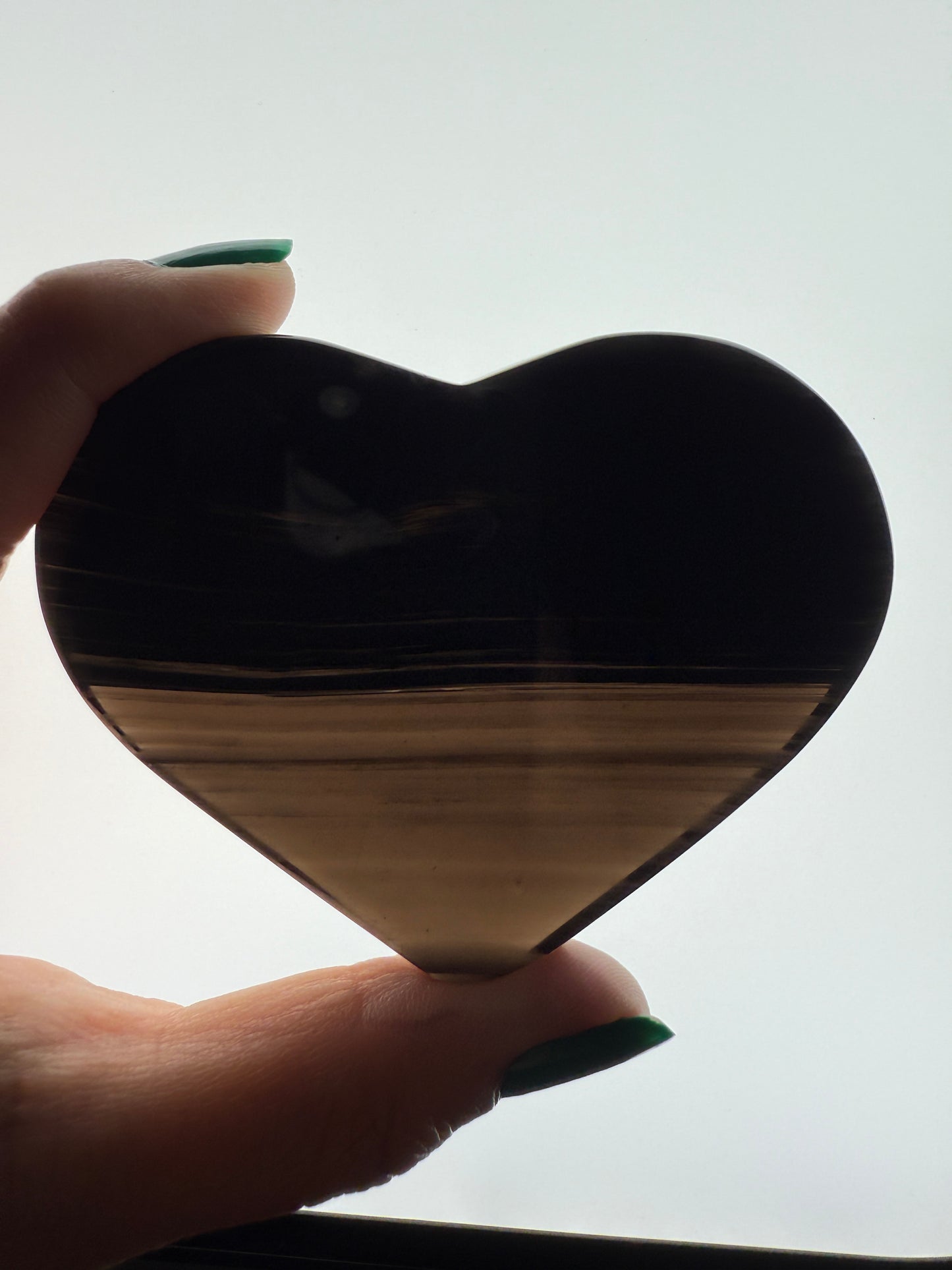 Midnight Lace Obsidian Heart