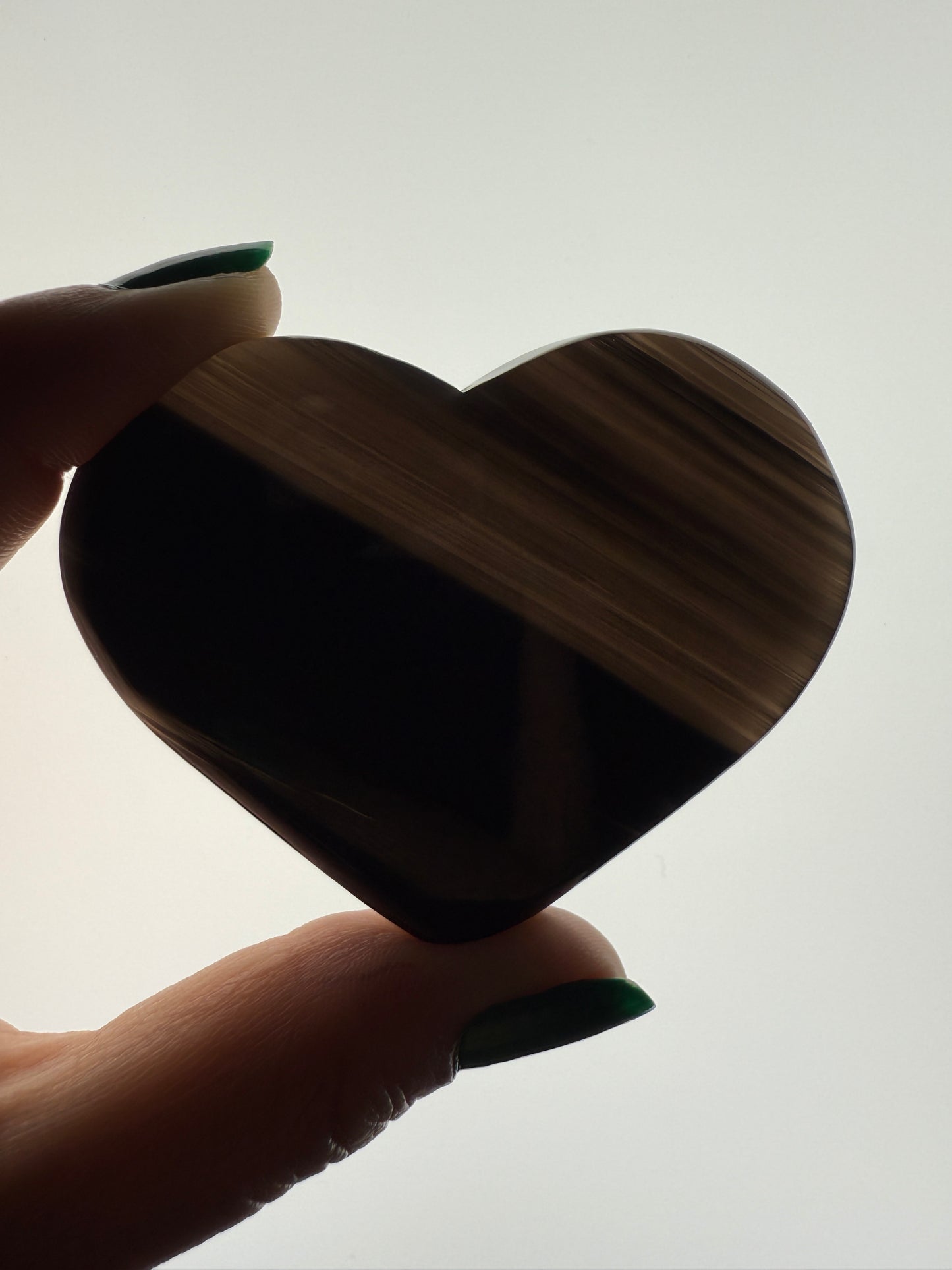Midnight Lace Obsidian Heart