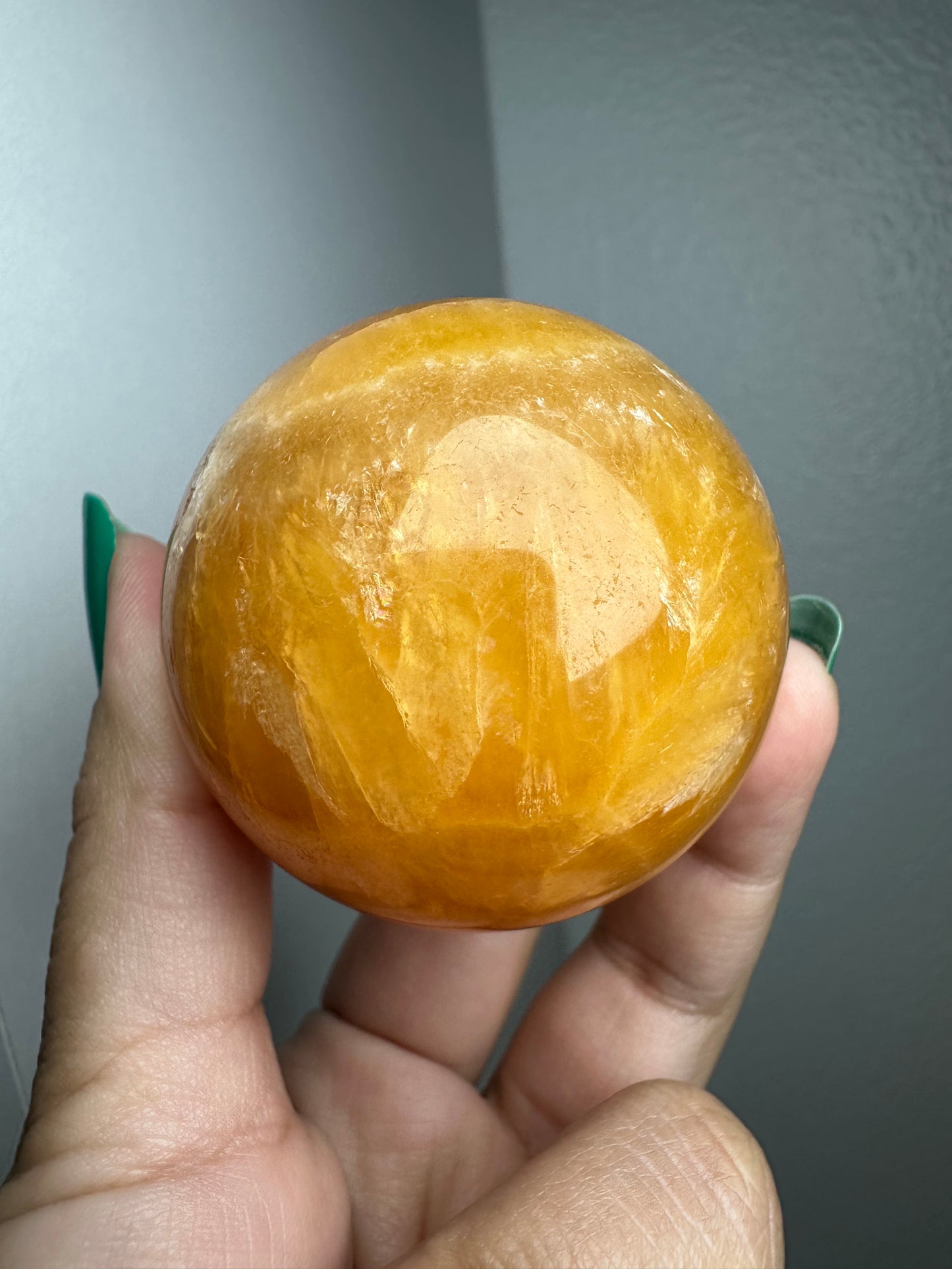 Orange Calcite Sphere