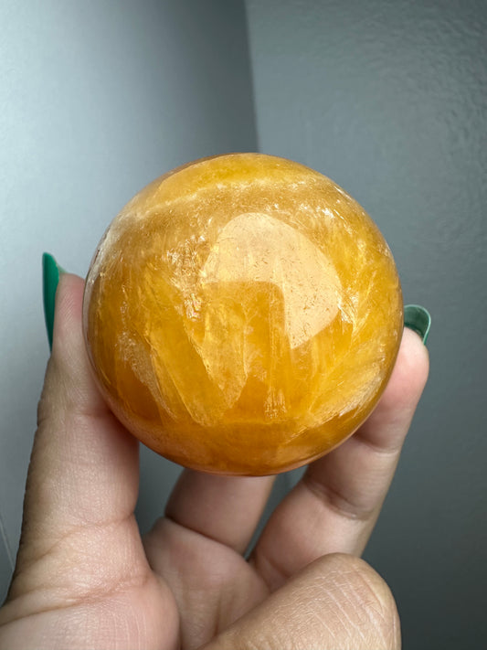 Orange Calcite Sphere