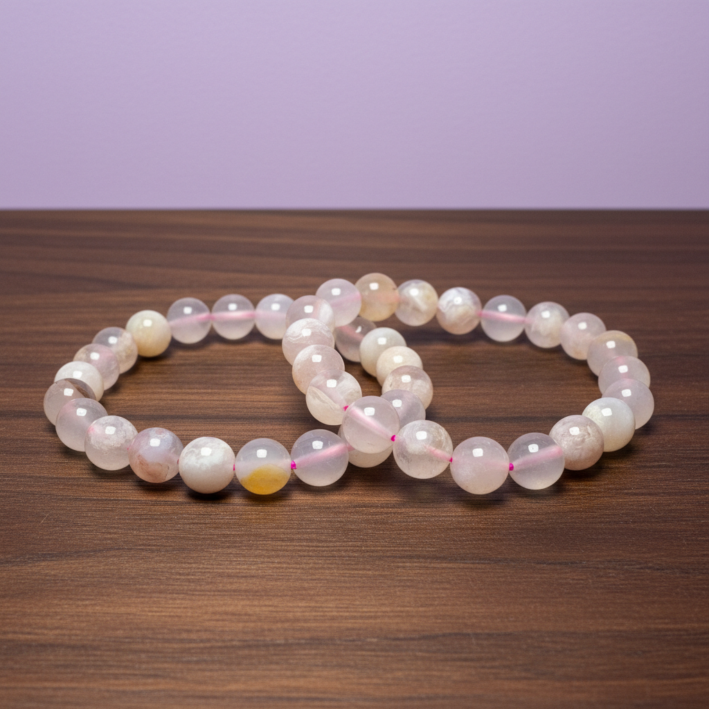 Flower Agate Bracelet | 8mm