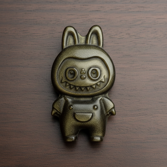 Gold Sheen Obsidian Labubu