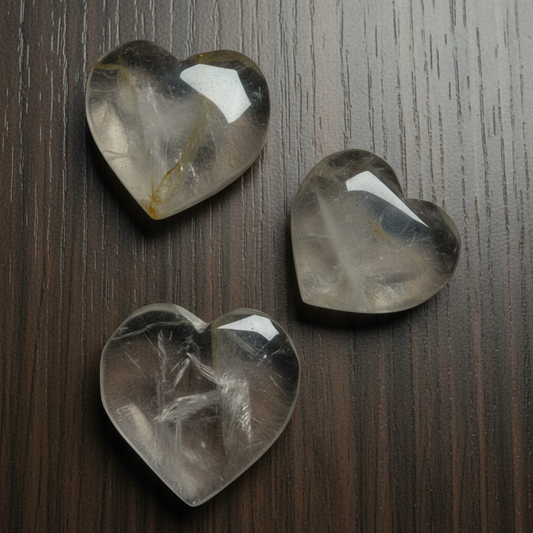 Golden Healer Quartz Heart