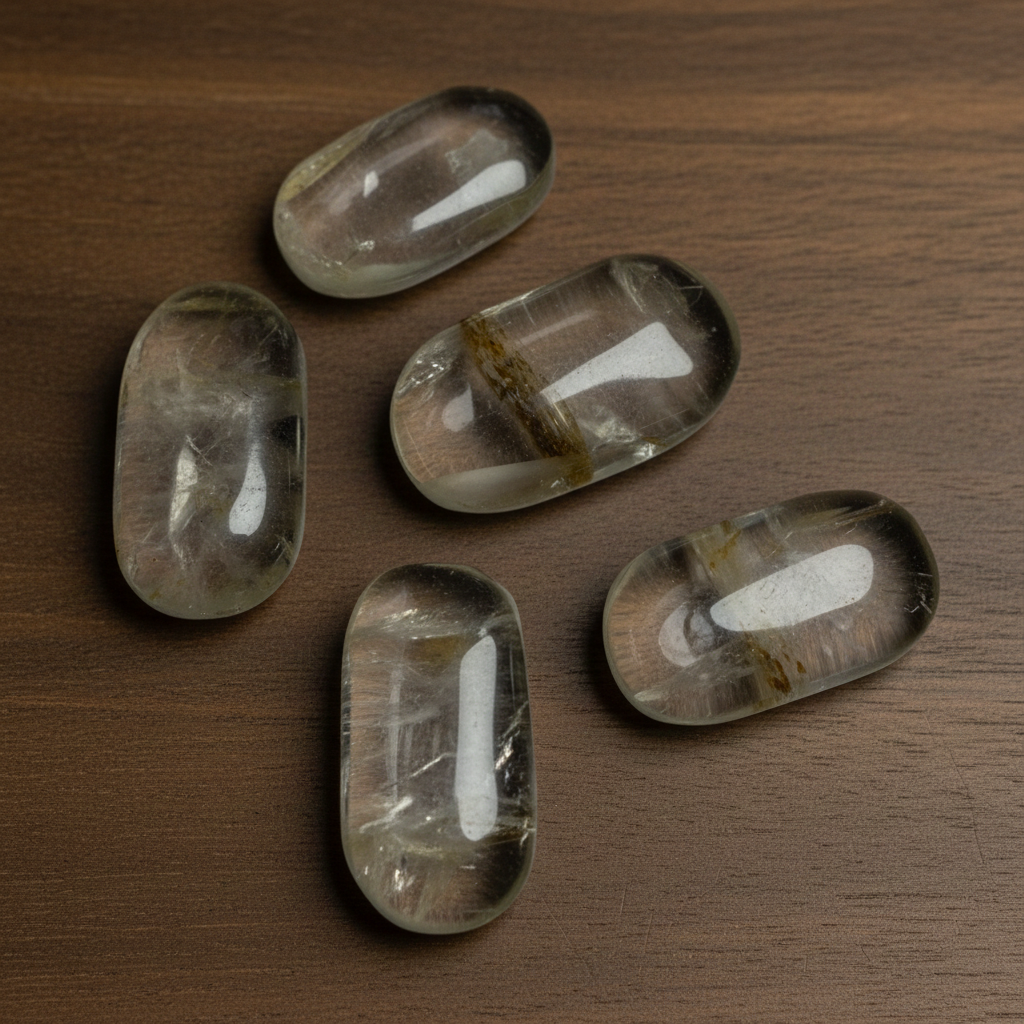 Golden Healer Quartz Palm Stone