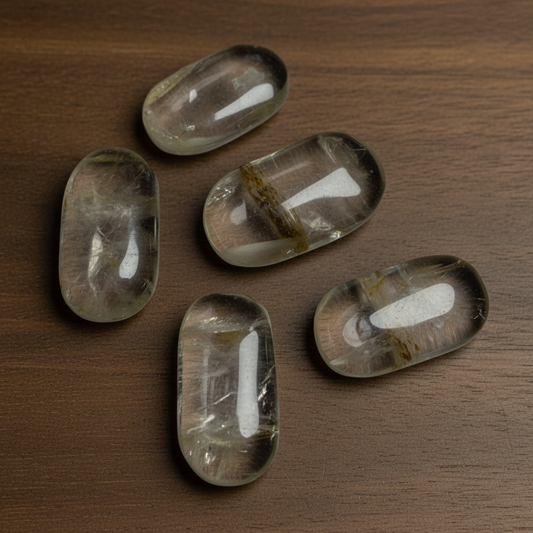 Golden Healer Quartz Palm Stone