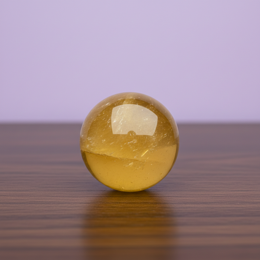 Honey Calcite Sphere
