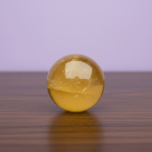 Honey Calcite Sphere