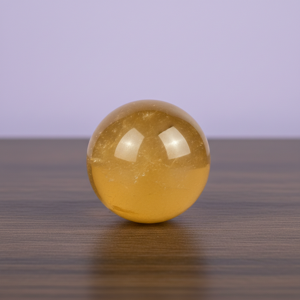 Honey Calcite Sphere