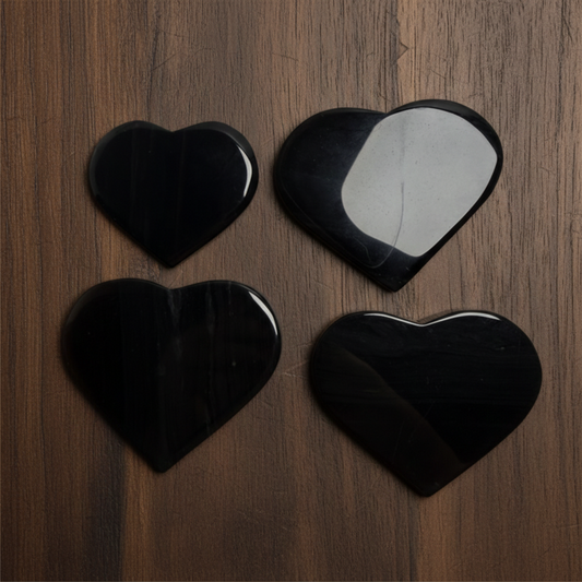 Midnight Lace Obsidian Heart