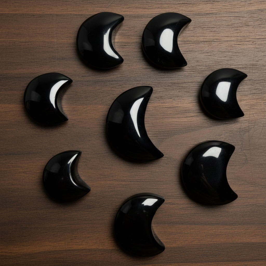 Rainbow Obsidian Moon