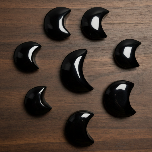 Rainbow Obsidian Moon