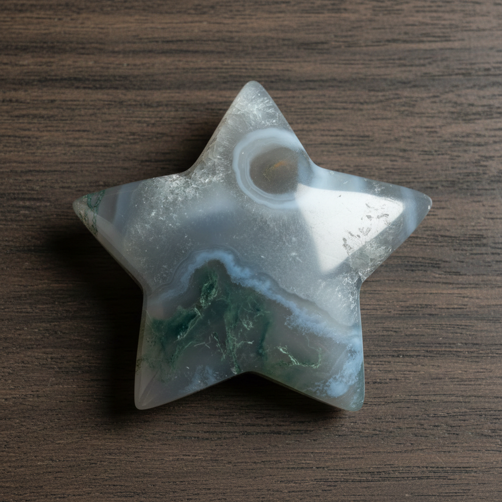 Moss Agate Star