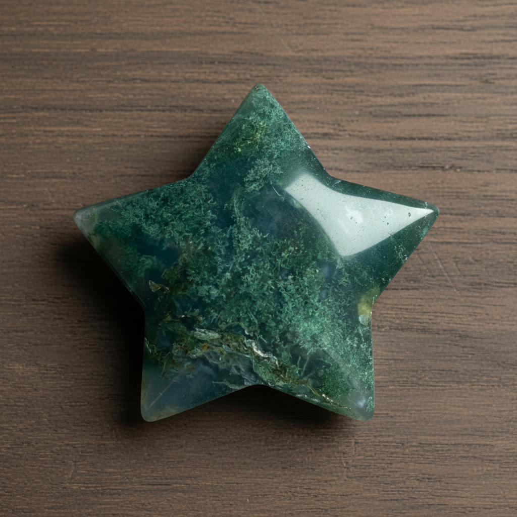 Moss Agate Star