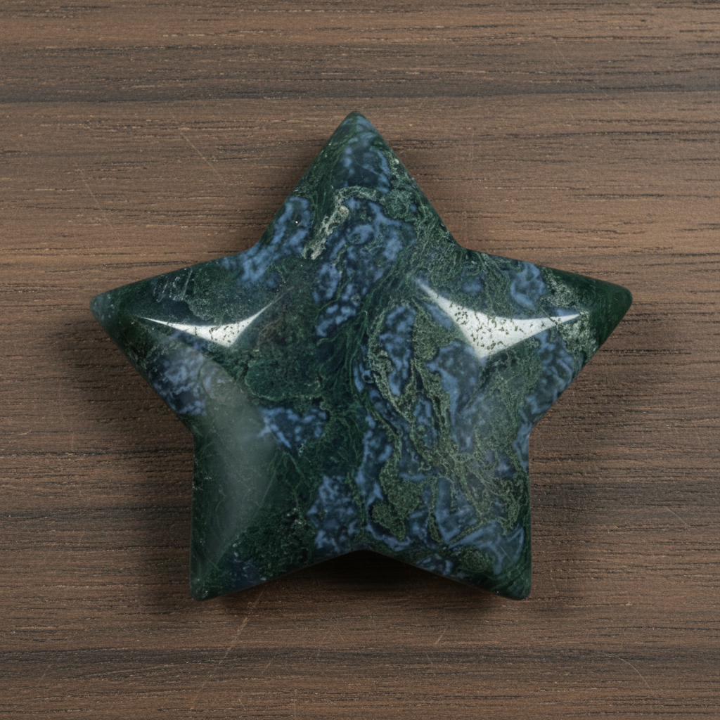 Moss Agate Star