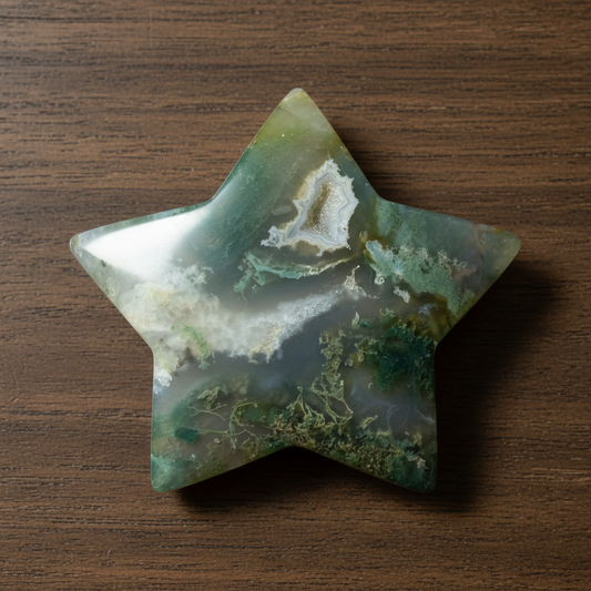 Moss Agate Star