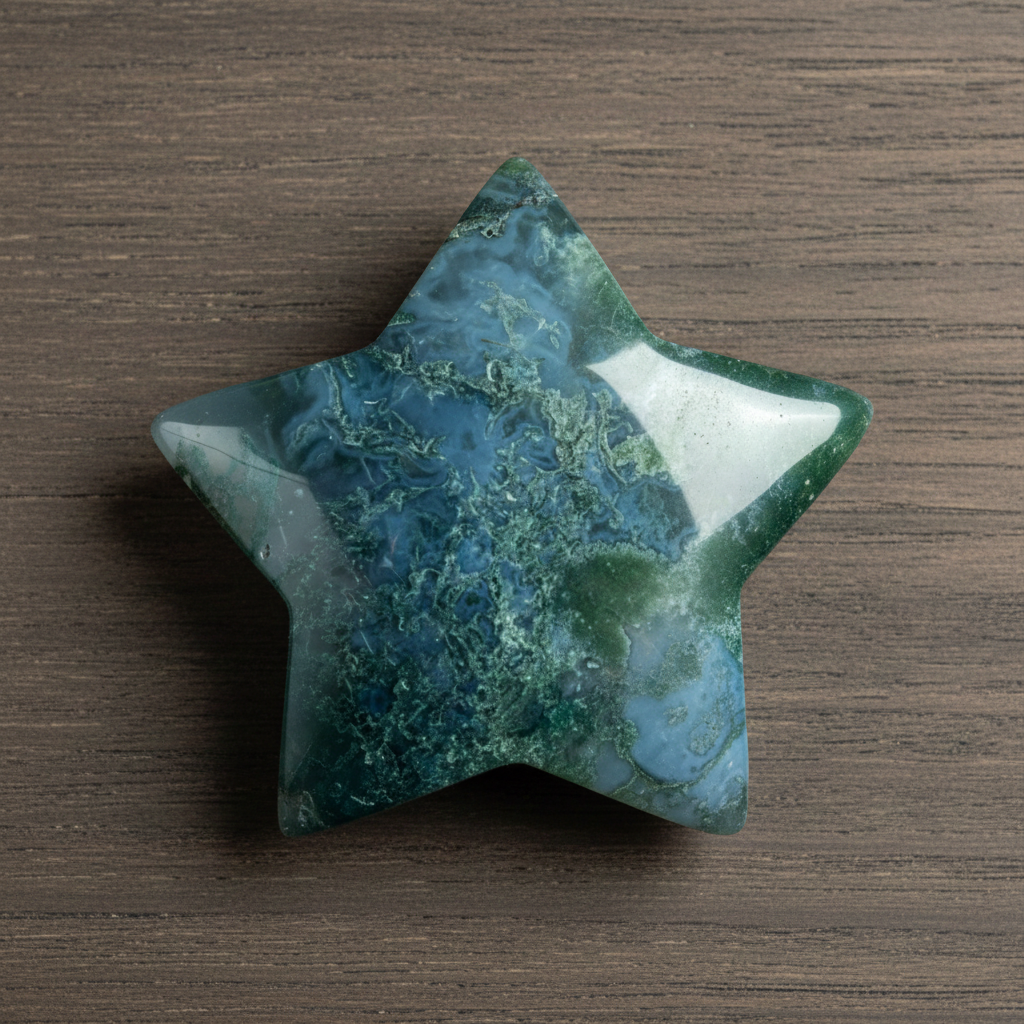 Moss Agate Star