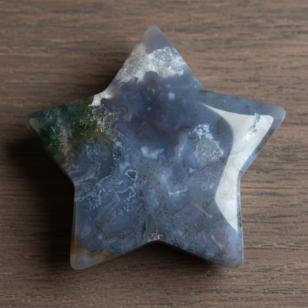 Moss Agate Star