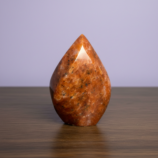 Orange Orchid Calcite Flame
