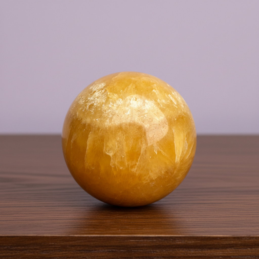 Orange Calcite Sphere
