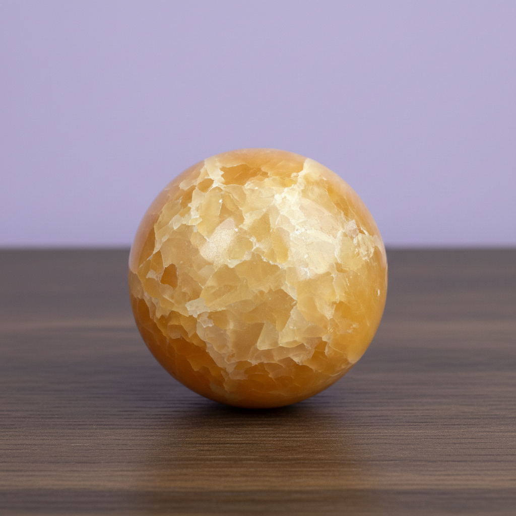 Orange Calcite Sphere