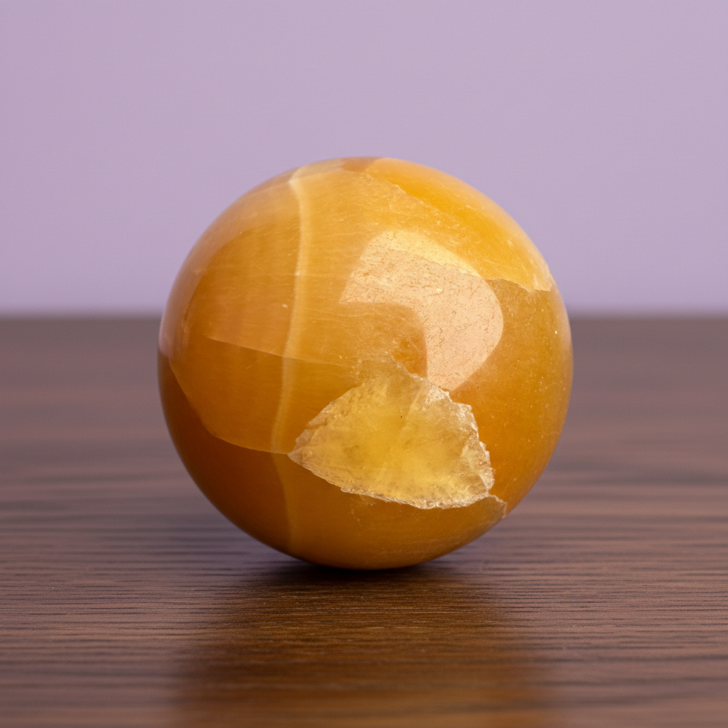 Orange Calcite Sphere