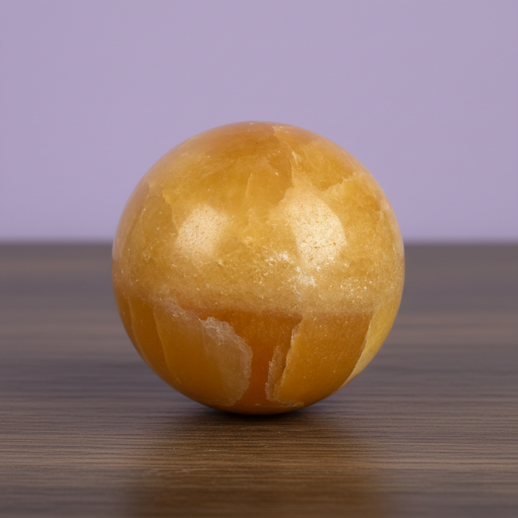Orange Calcite Sphere