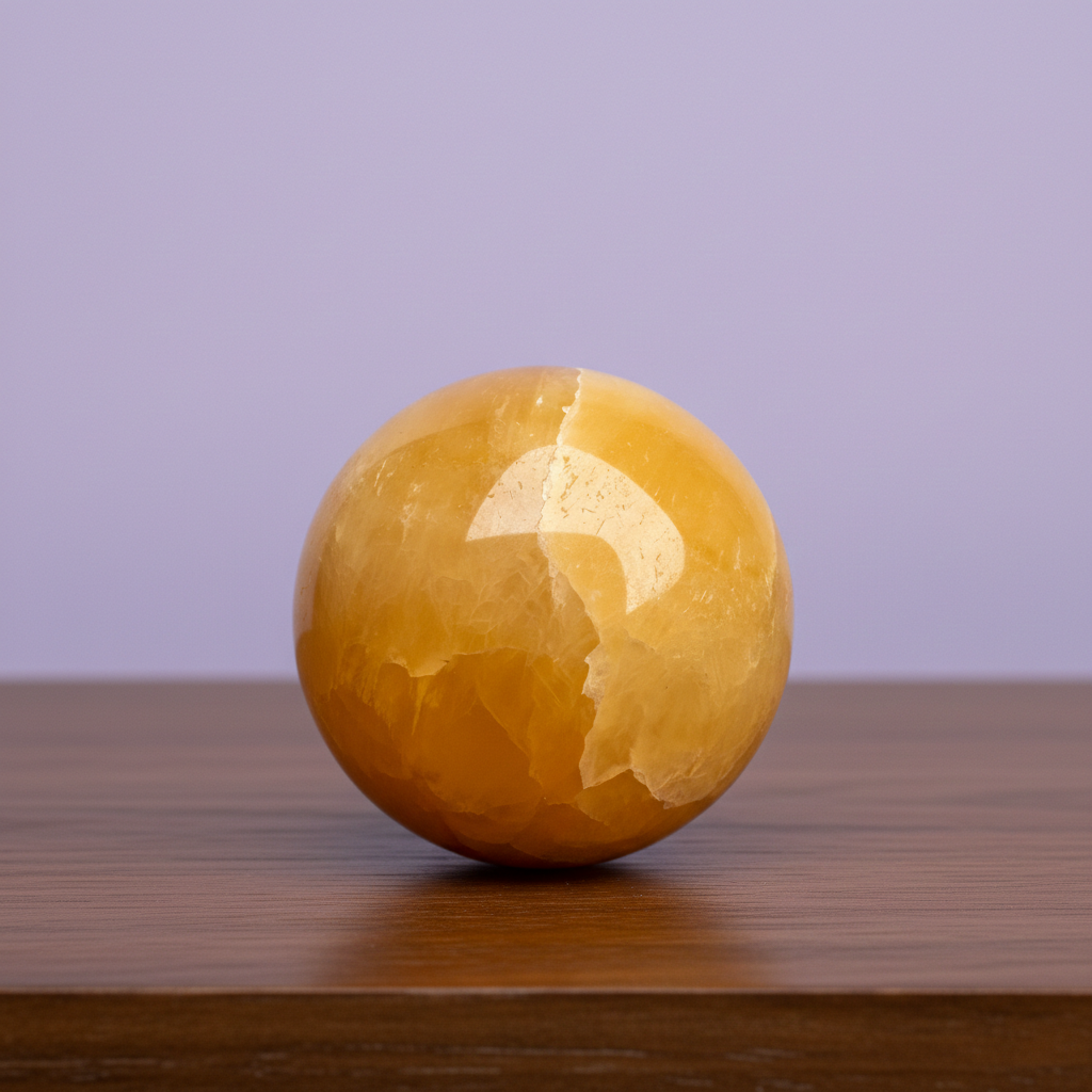 Orange Calcite Sphere
