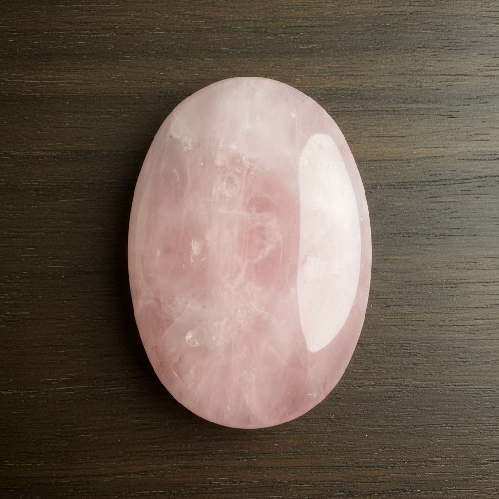 Rose Quartz Palm Stone