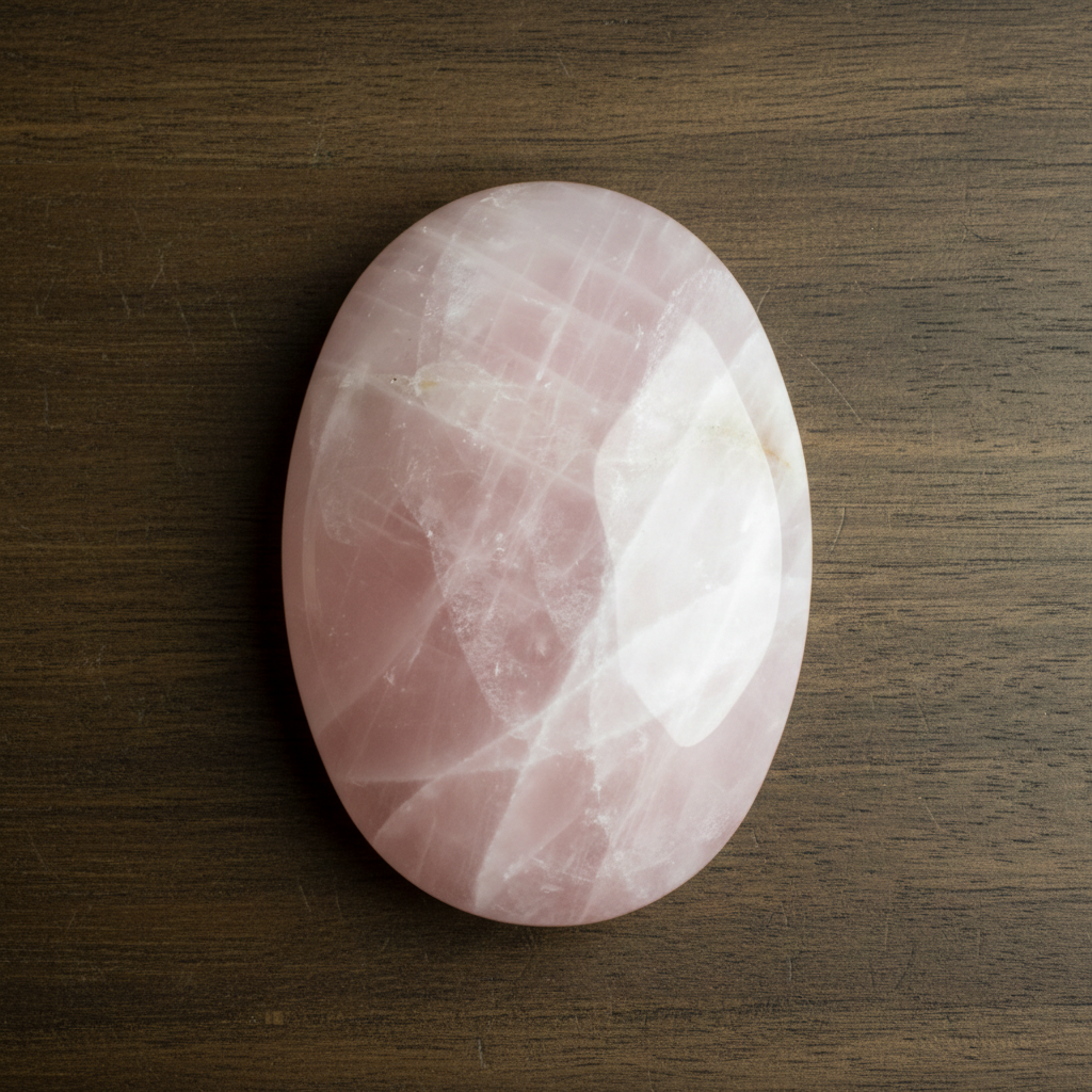 Rose Quartz Palm Stone