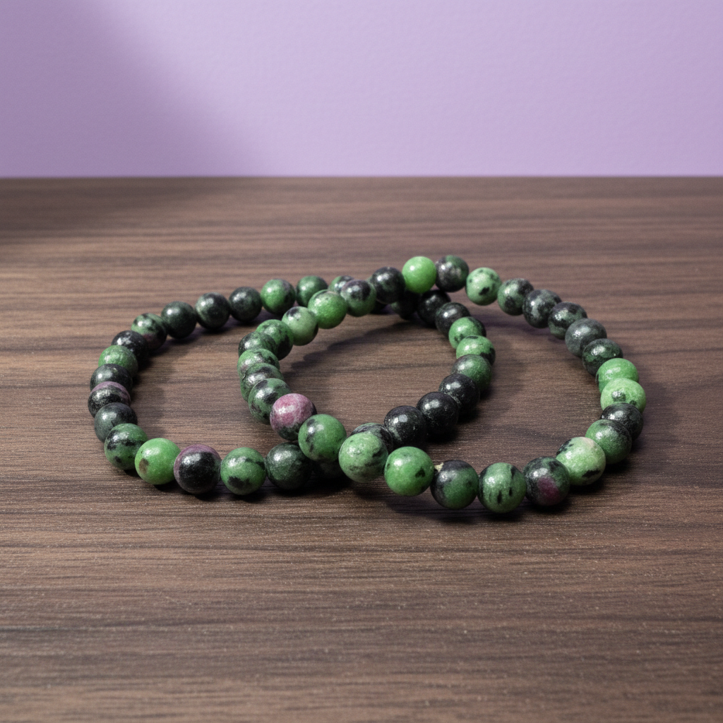 Ruby Zoisite Bracelet | 6mm