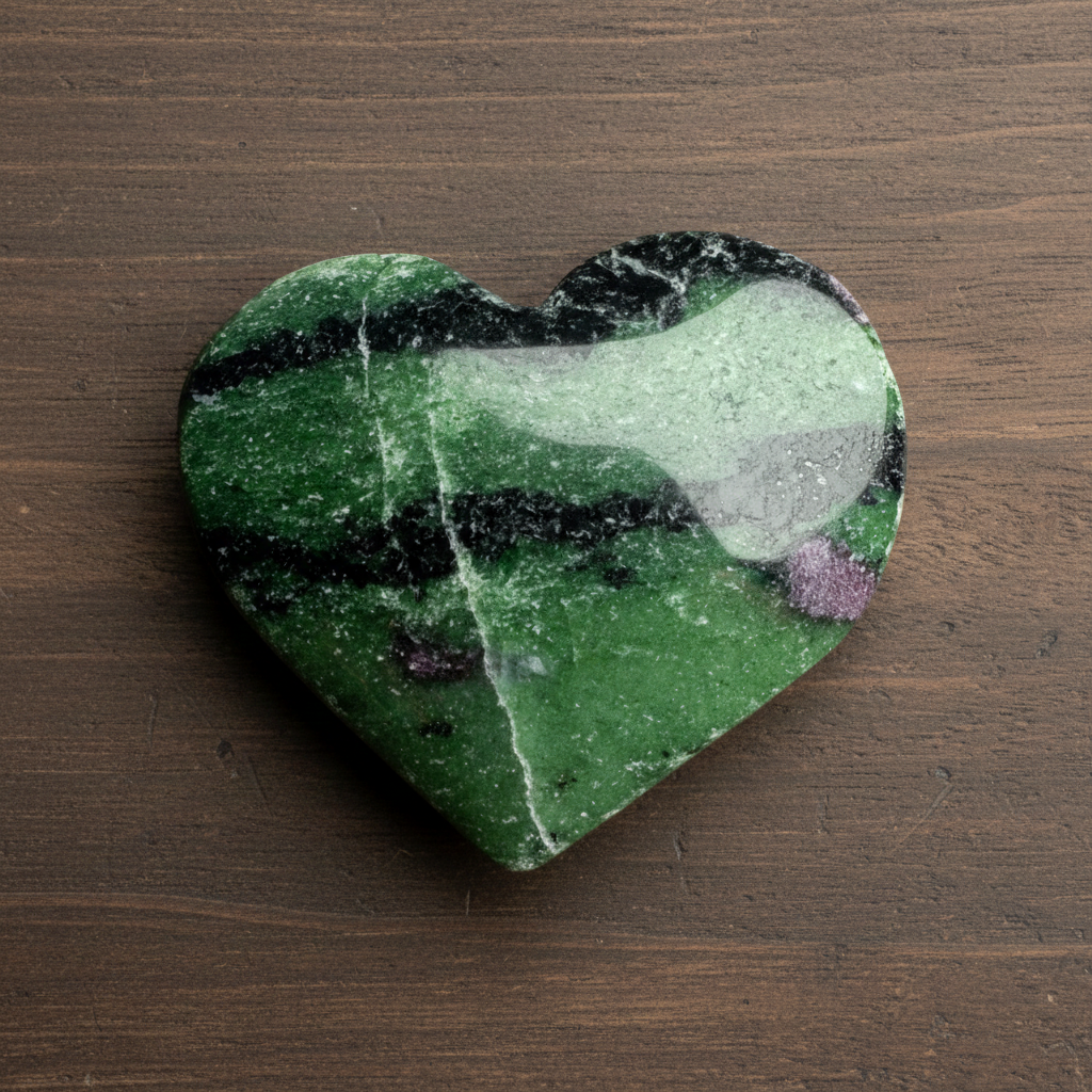Ruby Zoisite Heart