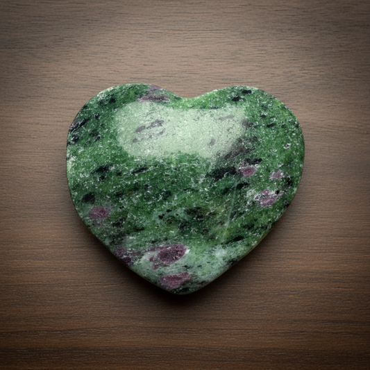 Ruby Zoisite Heart
