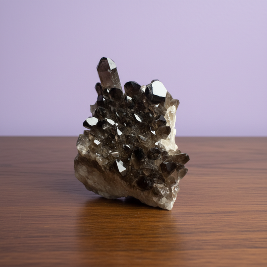Smoky Quartz Cluster