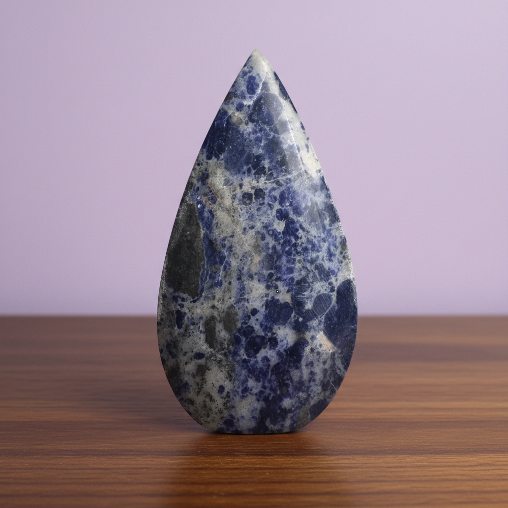 Sodalite & Hematite Flame