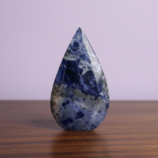 Sodalite & Hematite Flame