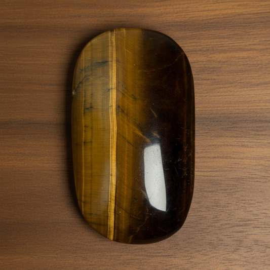 Tigers Eye Palm Stone
