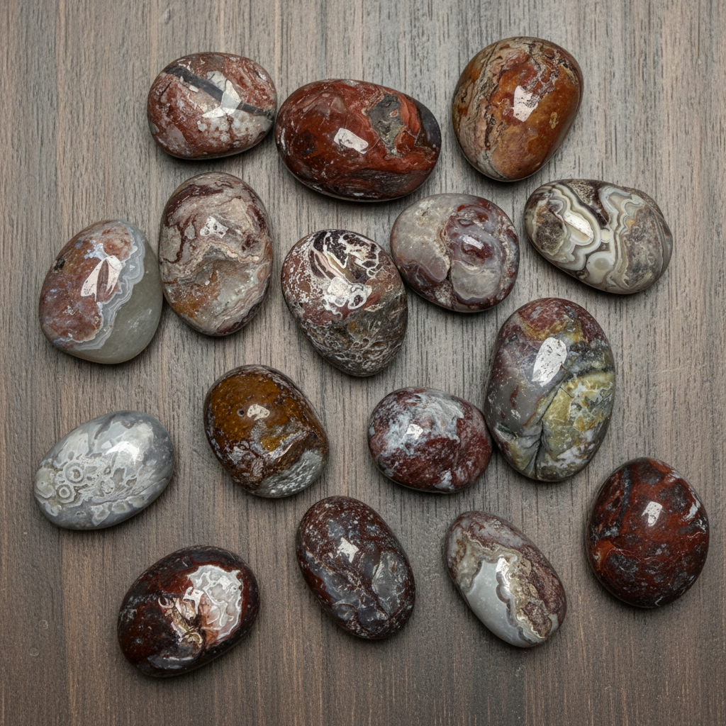 Mexican Lace Agate Tumbles