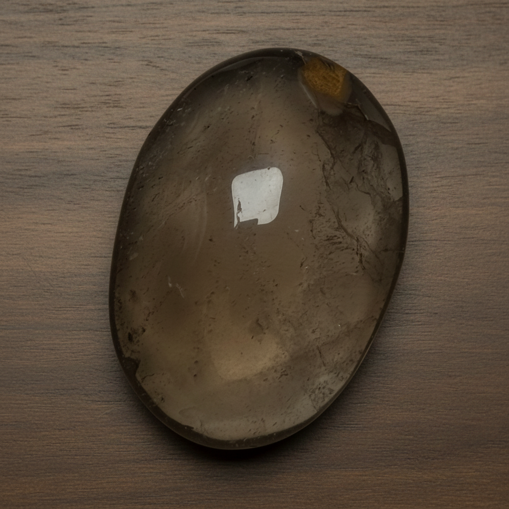 Smoky Quartz Palm Stone
