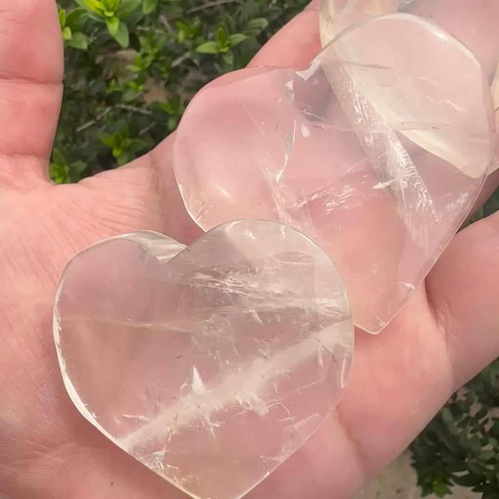 Golden Healer Quartz Heart