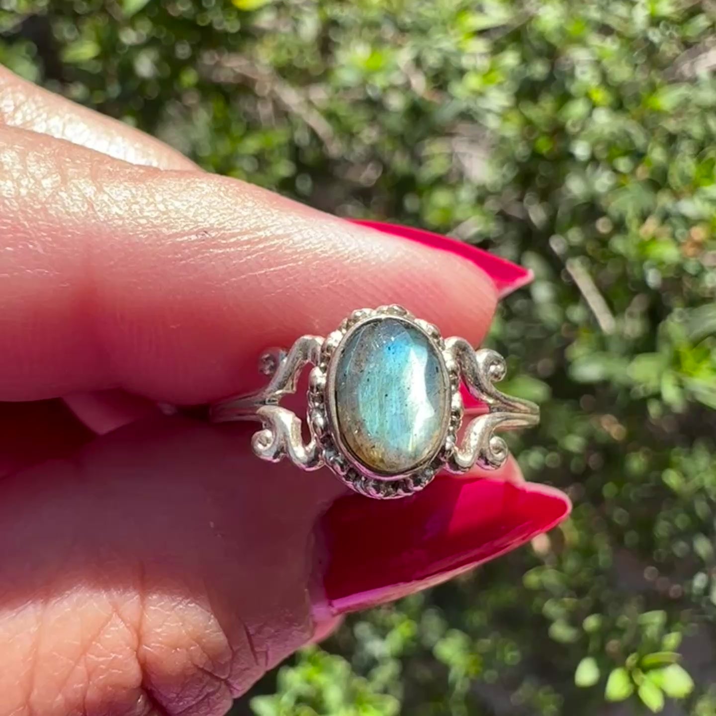 Labradorite Sterling Silver Ring