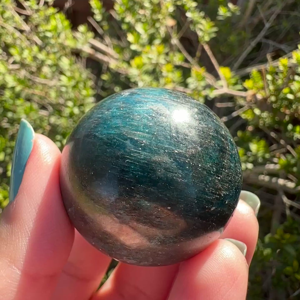 Blue Apatite Sphere