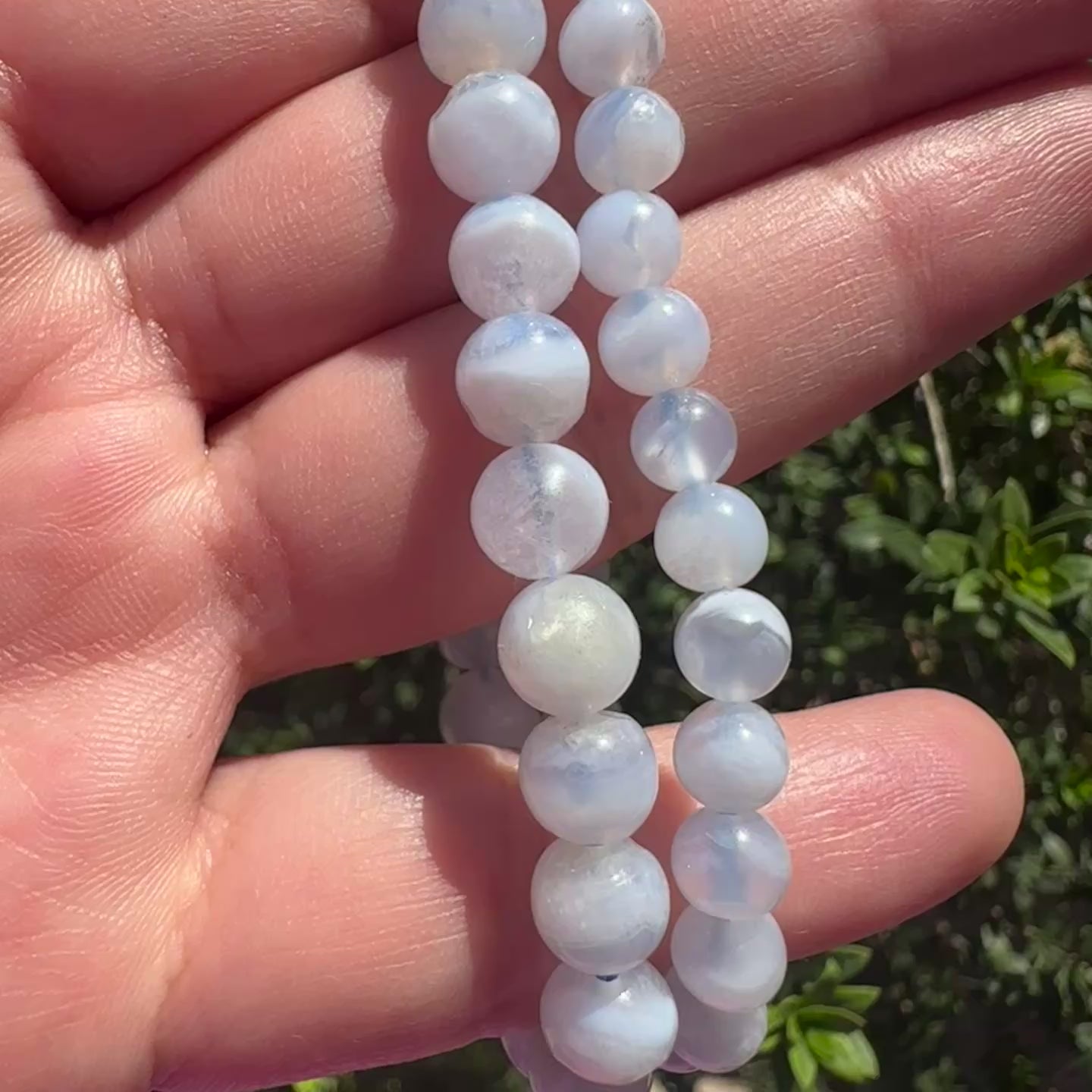 Blue Lace Agate Bracelet | 6mm