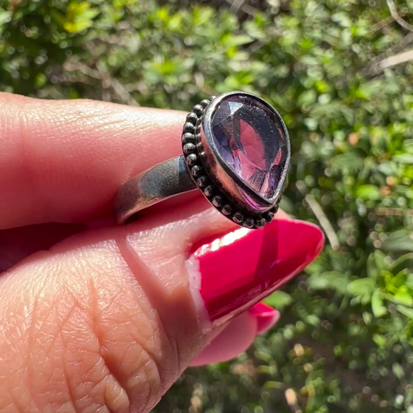 Amethyst Sterling Silver Ring