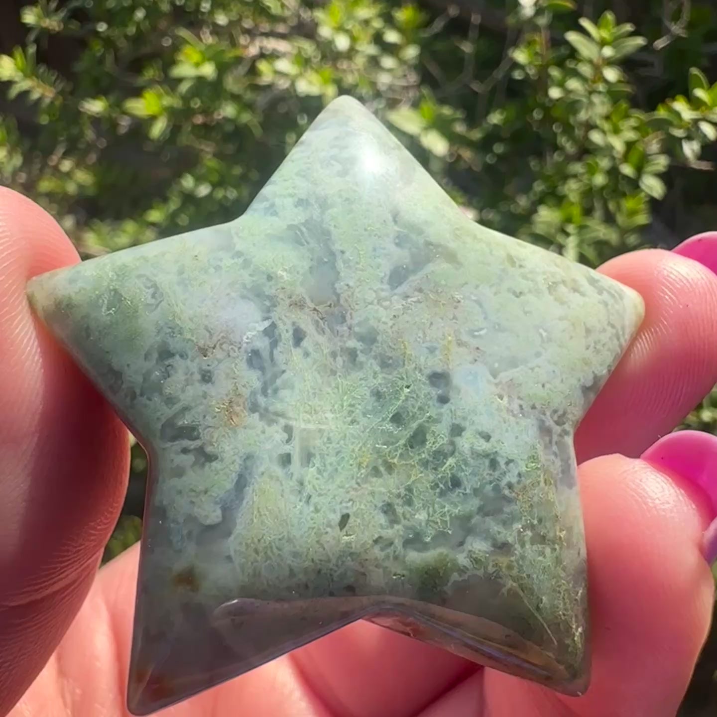 Moss Agate Star