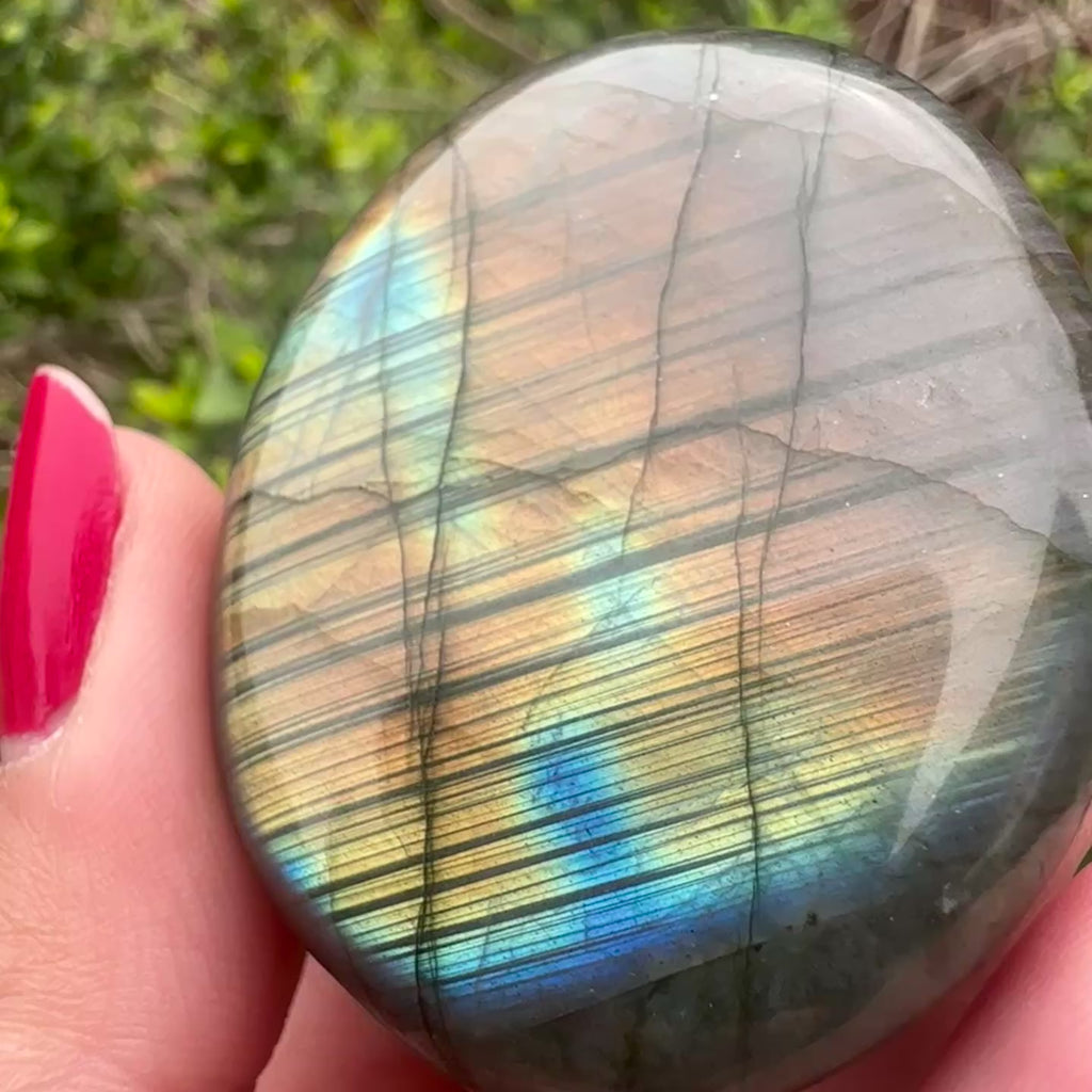 Labradorite Palm Stone
