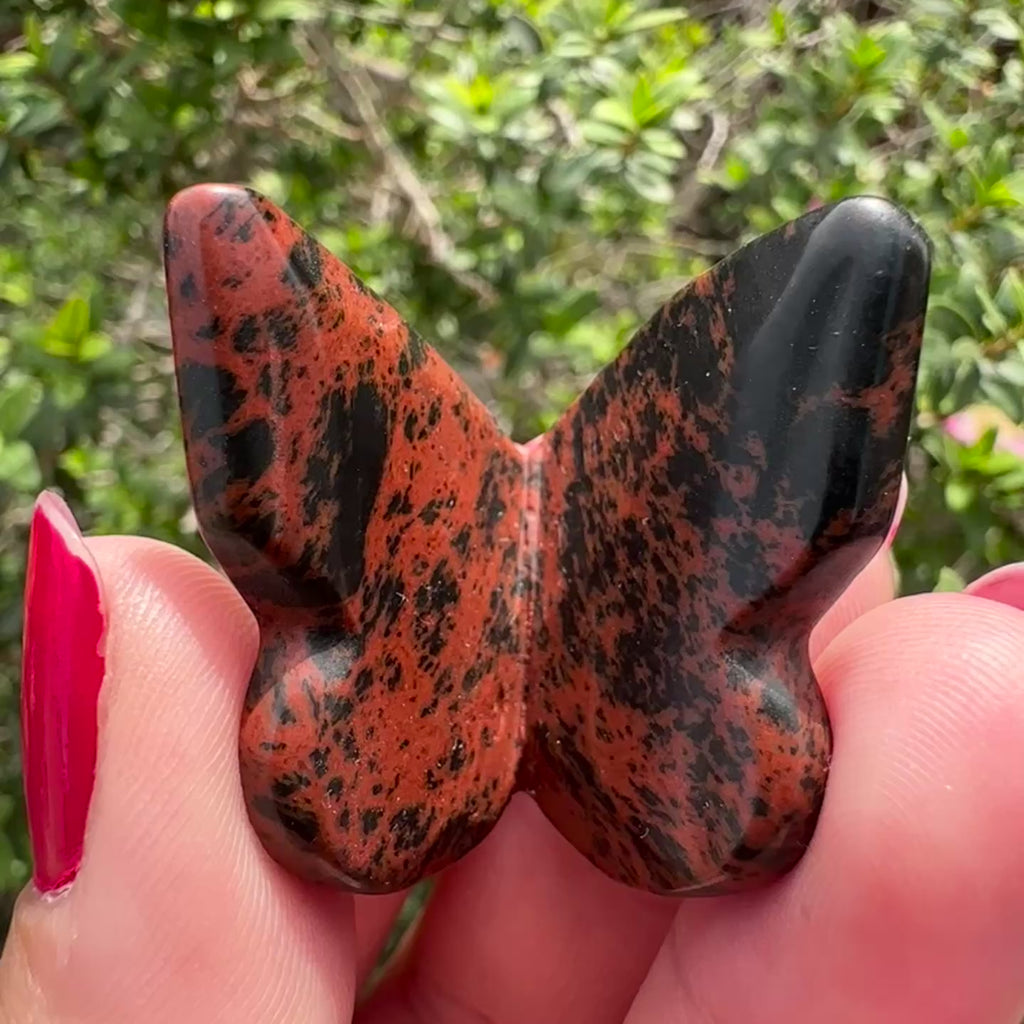 Mahogany Obsidian 3D Butterfly
