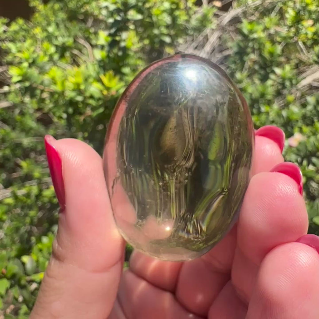 Smoky Quartz Palm Stone