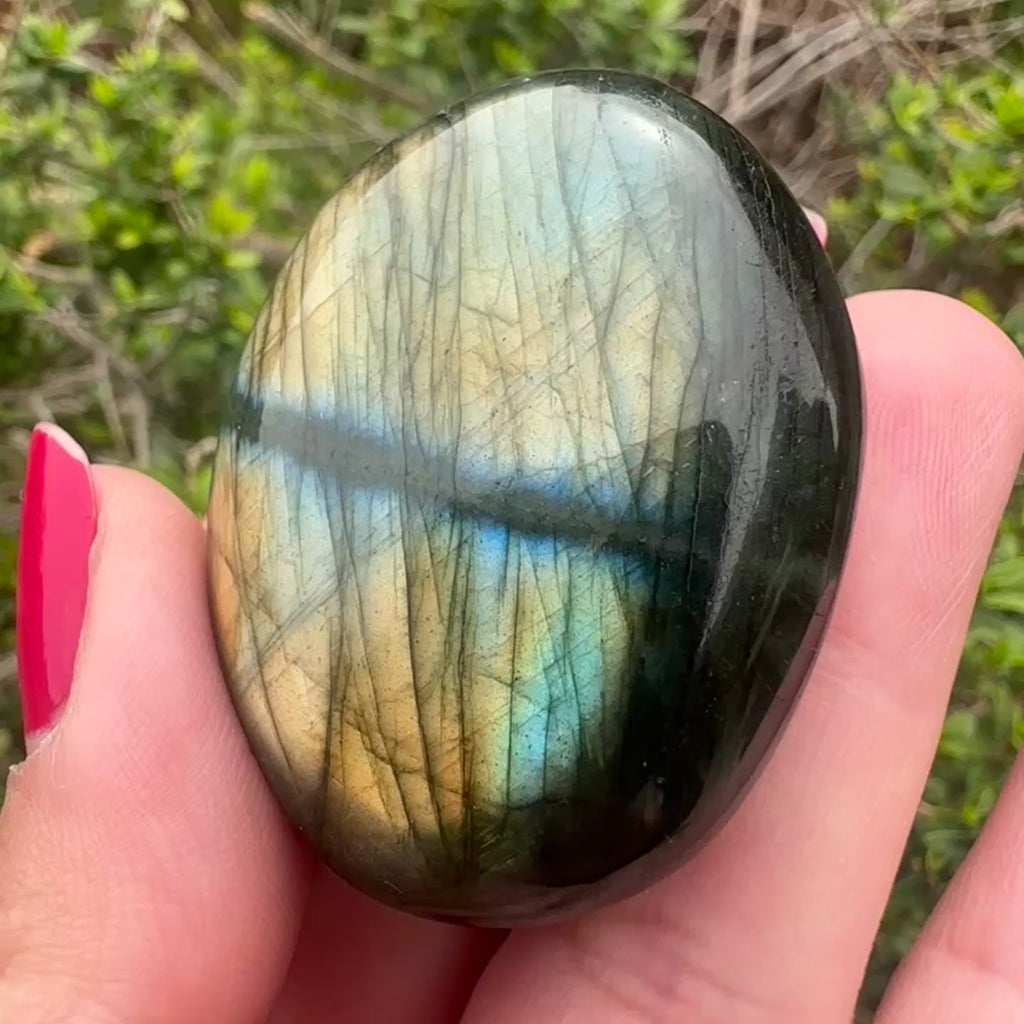 Labradorite Palm Stone